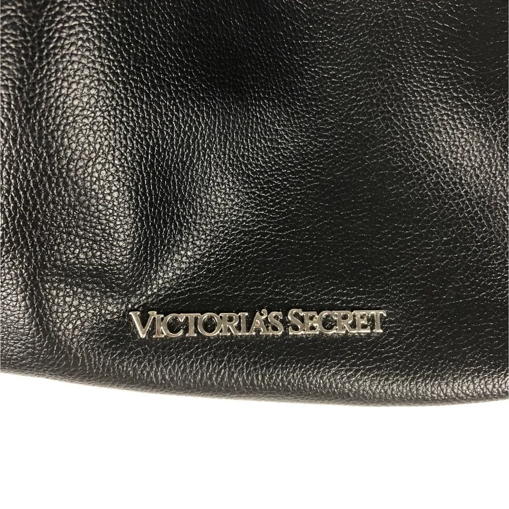 Victorias Secret‎ Backpack Womens Fringe Black Faux Leather J
